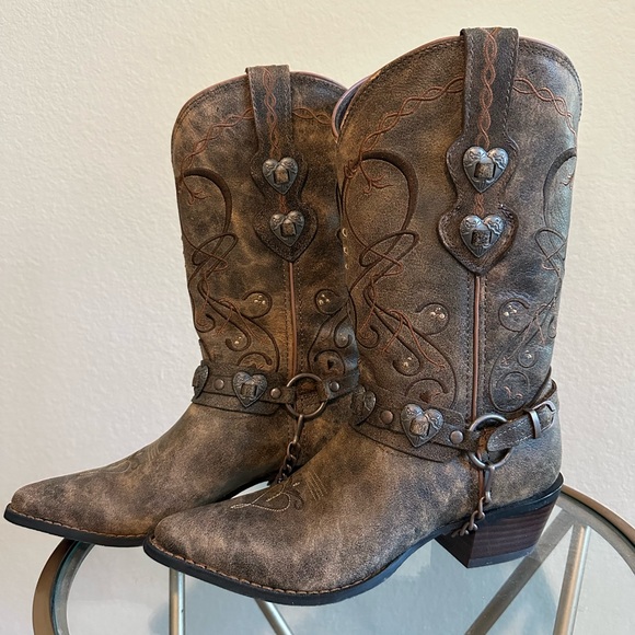 Ladies Durango crush dusk to dawn cowboy boot size 7. Like new - Picture 2 of 6